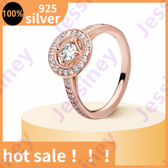 Pierścień koronka z kwiatuszkiem daisy na wężowatym łańcuszku, 100% srebro 925 - biżuteria zaręczynowa ślubna - Wianko - 5
