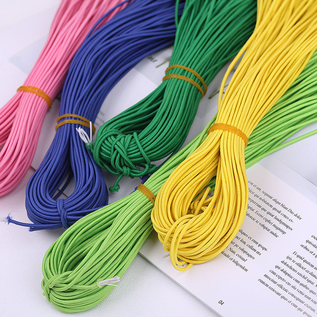 Opaska elastyczna 45m 2mm - kolorowy, gumowy, okrągły sznurek do DIY & szycia ubrań - 25 kolorów - Wianko - 4