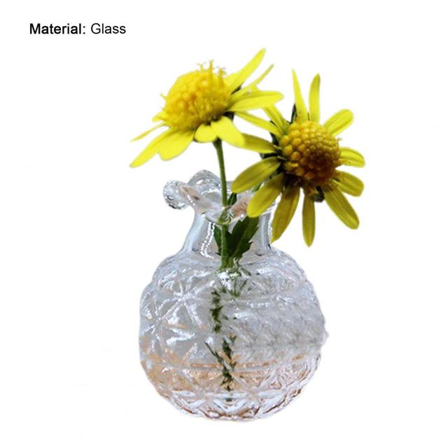 Domek dla lalek - delikatny model w formie miniaturowego szklanego wazonu do dekoracji i zabawy - Wianko - 6