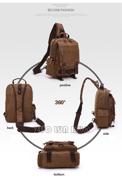 Plecak torba szkolna unisex zabytkowa marki DB52, wykonana z wysokiej jakości płótna - Wianko - 8