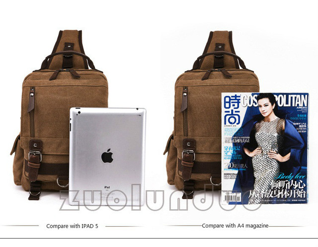 Plecak torba szkolna unisex zabytkowa marki DB52, wykonana z wysokiej jakości płótna - Wianko - 2