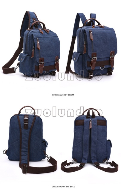 Plecak torba szkolna unisex zabytkowa marki DB52, wykonana z wysokiej jakości płótna - Wianko - 11