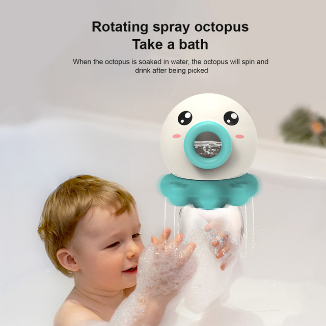 Zabawka kąpielowa - Urocza ośmiornica zraszacz wody, edukacyjna i wesoła, do zabawy w łazience - Wianko - 1