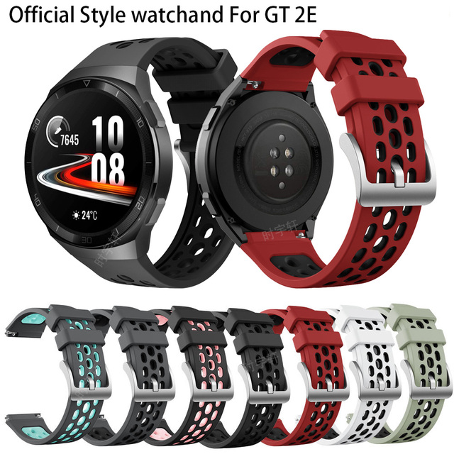 Silikonowy pasek sportowy do zegarka HUAWEI GT 2e - jednolity kolor, wymienny - Wianko - 1
