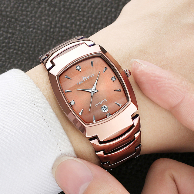 Zegarek męski luksusowy ze stali nierdzewnej, kwadratowy, wodoodporny, z datownikiem - Wianko - 9