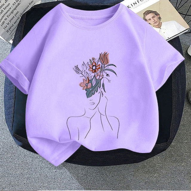 Koszulka dziecięca z krótkim rękawem, 2 kolory lato 2021, słodki wzór dla chłopca i dziewczynki - Wianko - 22