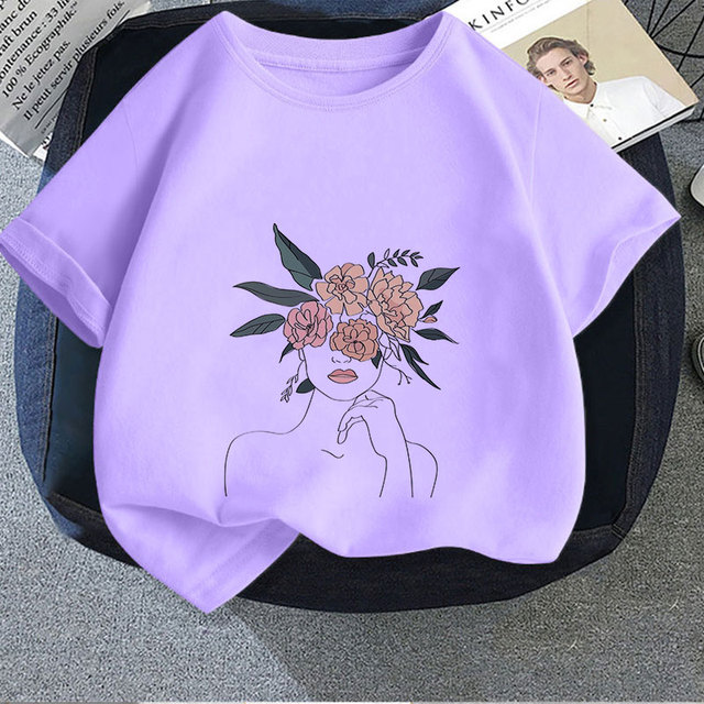 Koszulka dziecięca z krótkim rękawem, 2 kolory lato 2021, słodki wzór dla chłopca i dziewczynki - Wianko - 11