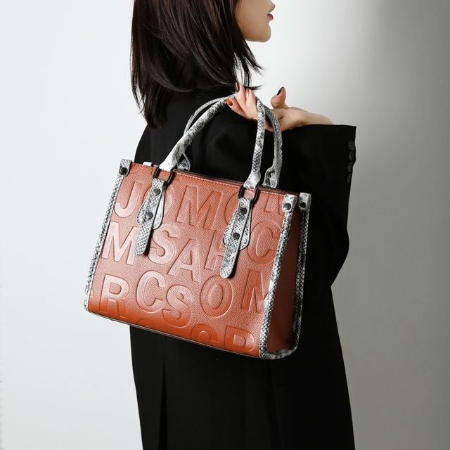 Luksusowa torba na ramię dla kobiet - duża pojemność, projektant mody, skórzana, casualowa - Wianko - 25