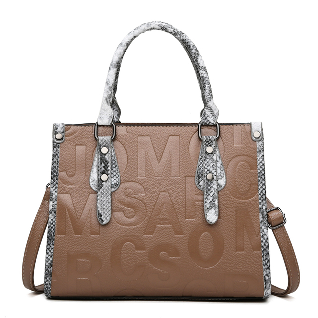 Luksusowa torba na ramię dla kobiet - duża pojemność, projektant mody, skórzana, casualowa - Wianko - 16