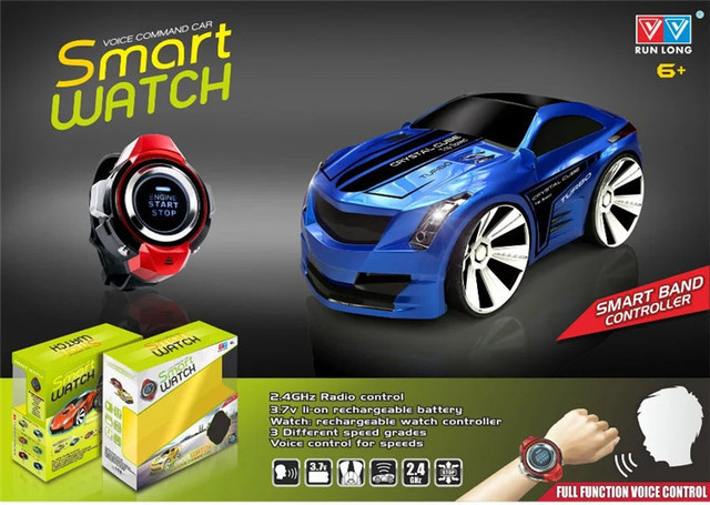 Zdalnie sterowany samochód wyścigowy dla dzieci z inteligentnym zegarkiem do poleceń głosowych 2.4G - Wianko - 5