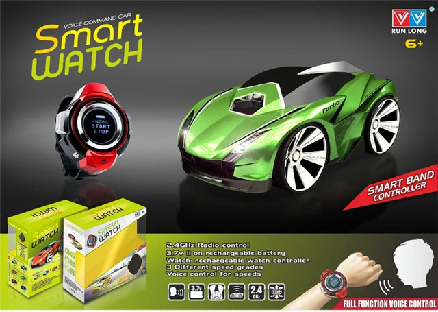 Zdalnie sterowany samochód wyścigowy dla dzieci z inteligentnym zegarkiem do poleceń głosowych 2.4G - Wianko - 3