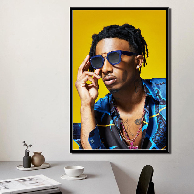 Popularny album muzyczny Playboi Carti – motywy gwiezdne, malarstwo na płótnie, plakat dekoracyjny do domu | Hip-hop, rap | Wzrost jakości dekoracji wnętrz - Wianko - 4