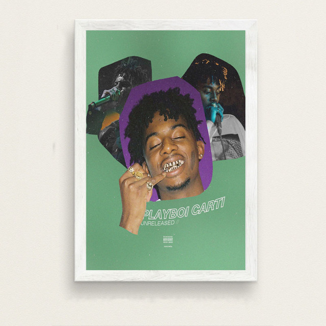 Popularny album muzyczny Playboi Carti – motywy gwiezdne, malarstwo na płótnie, plakat dekoracyjny do domu | Hip-hop, rap | Wzrost jakości dekoracji wnętrz - Wianko - 8