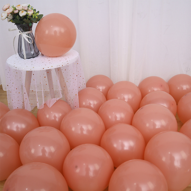 10/30/50 sztuk 10-calowych 2.2g czystych kolorowych balonów lateksowych do dekoracji ślubnych, przyjęć urodzinowych, Baby Shower - Retro balony w kształcie macaronów z powietrzem globos - Wianko - 10