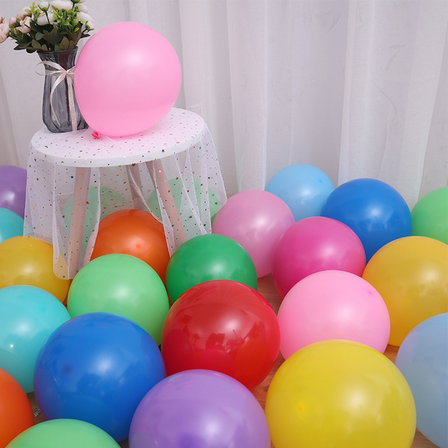 10/30/50 sztuk 10-calowych 2.2g czystych kolorowych balonów lateksowych do dekoracji ślubnych, przyjęć urodzinowych, Baby Shower - Retro balony w kształcie macaronów z powietrzem globos - Wianko - 3