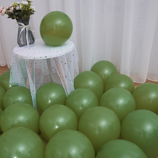 10/30/50 sztuk 10-calowych 2.2g czystych kolorowych balonów lateksowych do dekoracji ślubnych, przyjęć urodzinowych, Baby Shower - Retro balony w kształcie macaronów z powietrzem globos - Wianko - 6