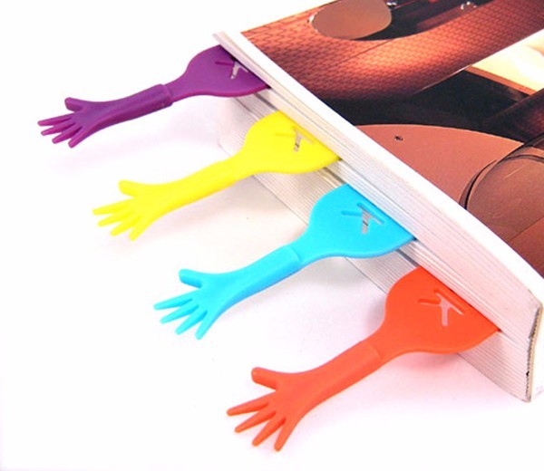 Zestaw 4 plastikowych, kolorowych zakładek do książek dla dzieci - Pomóż Mi - Wianko - 3