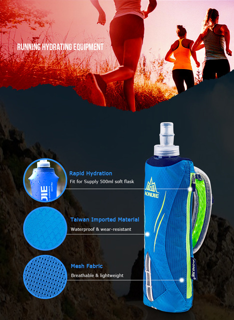 AONIJIE Marathon Race Running Torba na wodę z ręcznym uchwytem i systemem hydracyjnym - Hydra Fuel Soft Flask - Wianko - 5