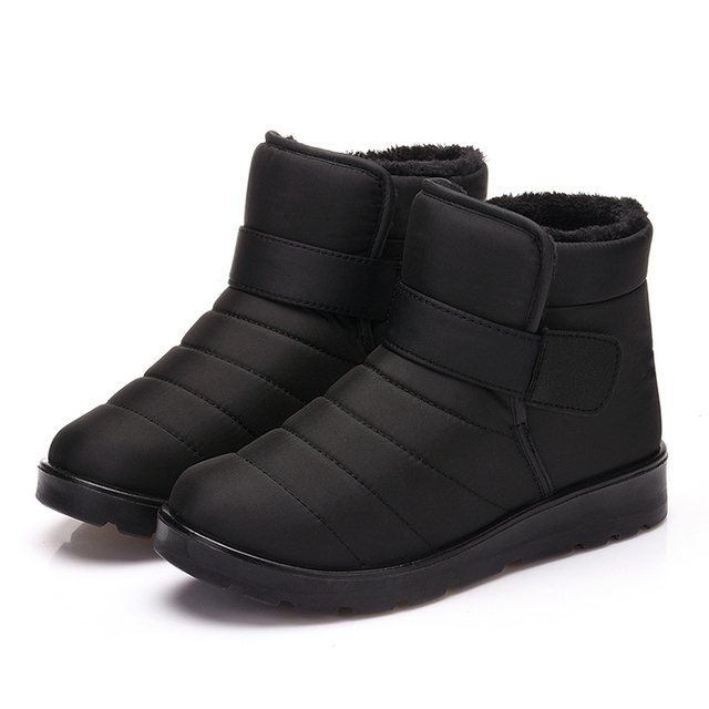 Męskie buty śnieżne futrzane i wodoodporne, botki na zewnątrz - Wianko - 16