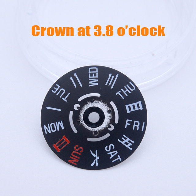 Zegarek kanji angielski NH36 z ruchem wybierania dzień/data, pasujący do Seiko SKX007 SKX009 - człowiek, do naprawy zegarków - Wianko - 2