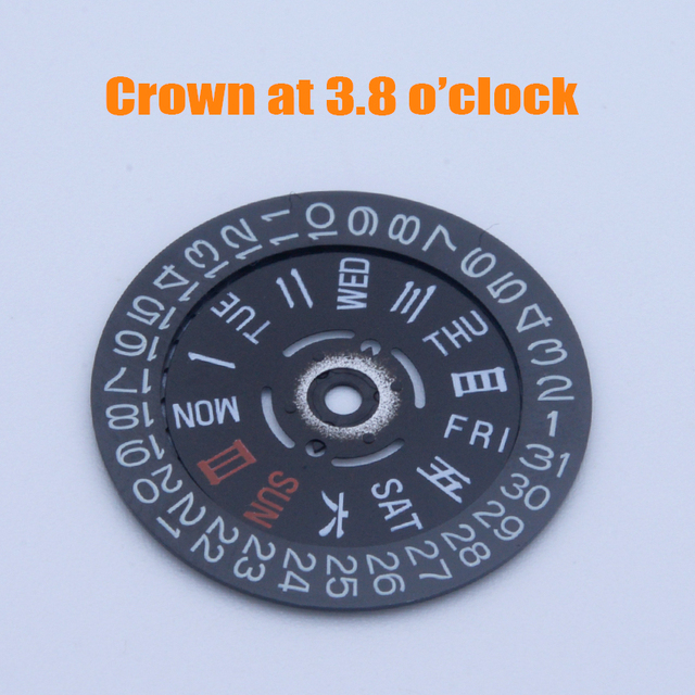 Zegarek kanji angielski NH36 z ruchem wybierania dzień/data, pasujący do Seiko SKX007 SKX009 - człowiek, do naprawy zegarków - Wianko - 1