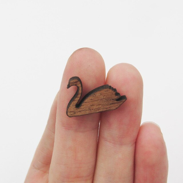 Miniaturowy laser do cięcia drewna w kształcie kaczki kot Swan dostawca elementów ozdobnych do biżuterii - Wianko - 9