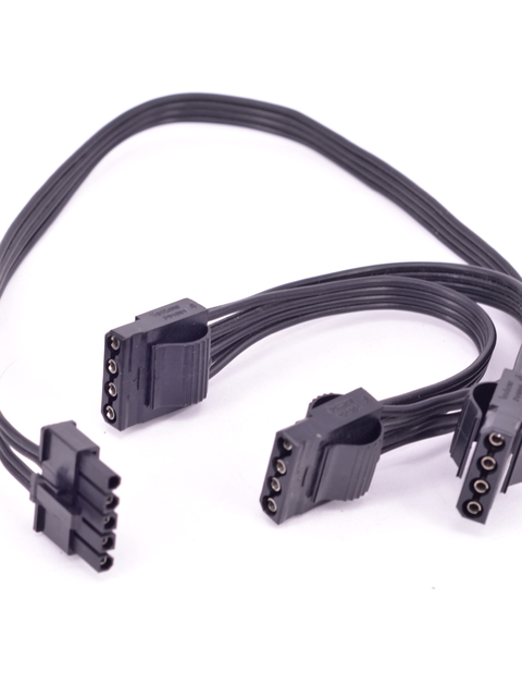 Kabel zasilający IDE 5 Pin do chłodzenia Pro Hybrid 850W 1050W 1300W - 3 Porty peryferyjne 4 Pin Molex, komputery - Wianko - 6