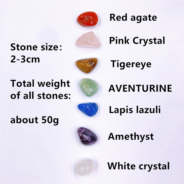 Kryształ siedmiu kamieni - naturalny i surowy, doskonały do jogi, uzdrawiający i polerowany ręcznie - Wianko - 3