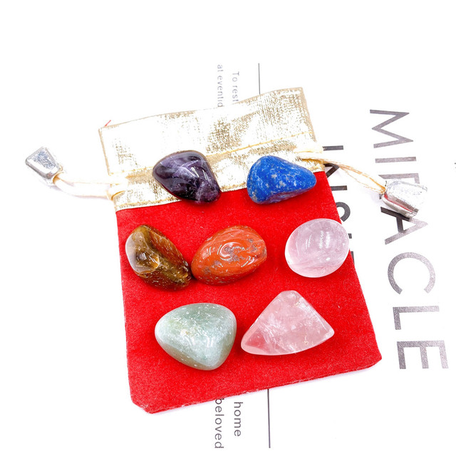 Kryształ siedmiu kamieni - naturalny i surowy, doskonały do jogi, uzdrawiający i polerowany ręcznie - Wianko - 2