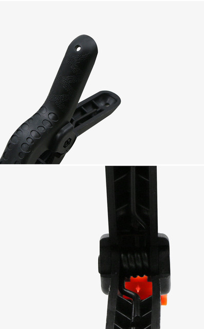 Zacisk ręczny w kształcie litery A z twardego plastiku, do drewna, z mocującą śrubą, zestaw narzędzi DIY - Wianko - 7
