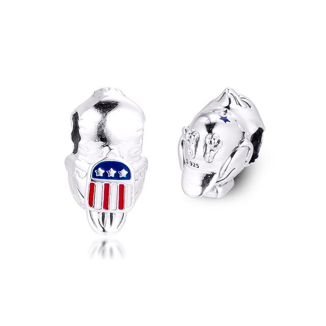 American Bald Eagle Charm 925 Sterling Srebrna Biżuteria dla Bransoletki Pandora - Metalowe Koraliki do Tworzenia Biżuterii Bijoux 2020 - Wianko - 2