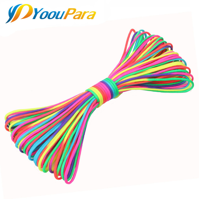 Rozbudowana propozycja tytułu: Lina Paracord YoouPara 100FT Rainbow 4mm Nylon 7 Uciążliwości 550, do wspinaczki i campingowego namiotu, bransoletki Cuerda EscaladaFinalny tytuł: Lina Paracord YoouPara 100FT Rainbow 4mm Nylon 7 Uciążliwości 550 - Wianko - 1