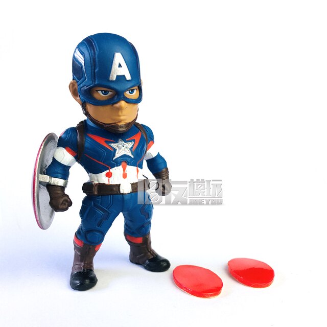 Figurka Iron Man Thor i kapitan Ameryka z komiksów Marvela - model postaci Q wersja, idealna jako ozdoba lub zabawka dla dzieci - Wianko - 4