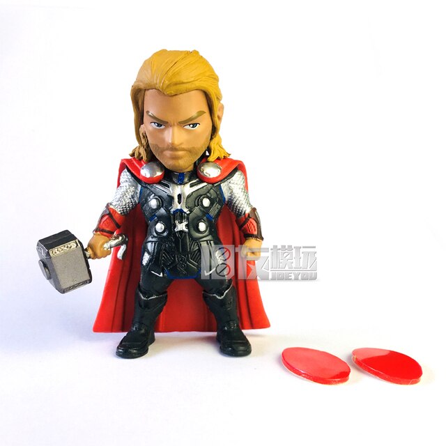 Figurka Iron Man Thor i kapitan Ameryka z komiksów Marvela - model postaci Q wersja, idealna jako ozdoba lub zabawka dla dzieci - Wianko - 3
