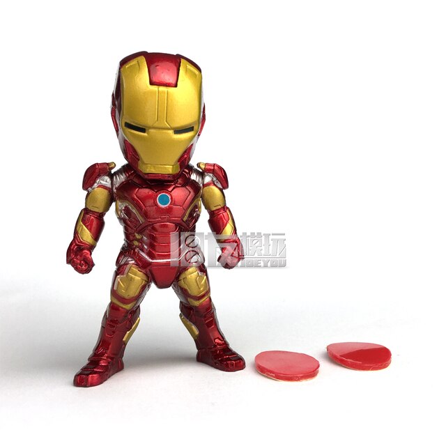 Figurka Iron Man Thor i kapitan Ameryka z komiksów Marvela - model postaci Q wersja, idealna jako ozdoba lub zabawka dla dzieci - Wianko - 2
