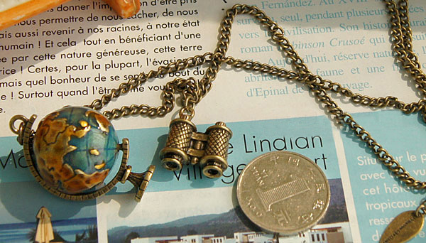 Naszyjnik z wisiorkiem Metalowa gwiazda Retro o metalicznym wykończeniu w stylu starożytnym, brązowy naszyjnik dla kobiet - Wianko - 3