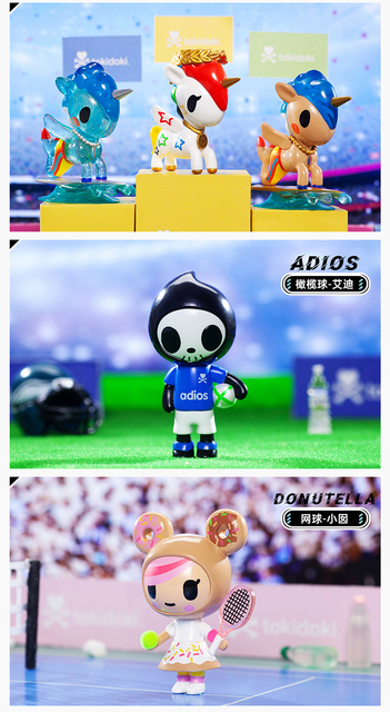 Pudełko niespodzianka Tokidoki Unicorn All-Star Champs z figurkami dla dzieci - Wianko - 5