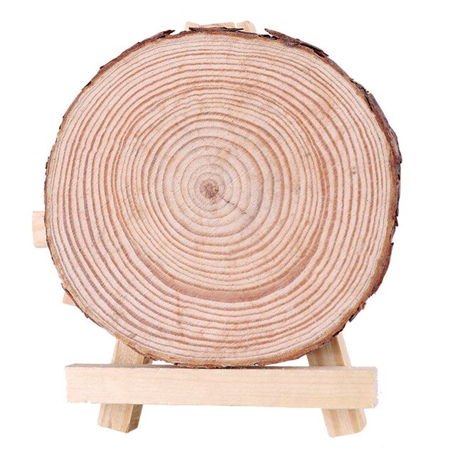 Plastry drewna sosnowego do majsterkowania DIY - okrągłe, niedokończone, 3-12 cm, 1 paczka - Wianko - 4