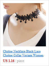 Choker naszyjnik z białą perłą i koronką w stylu vintage dla nowożeńców - Wianko - 21