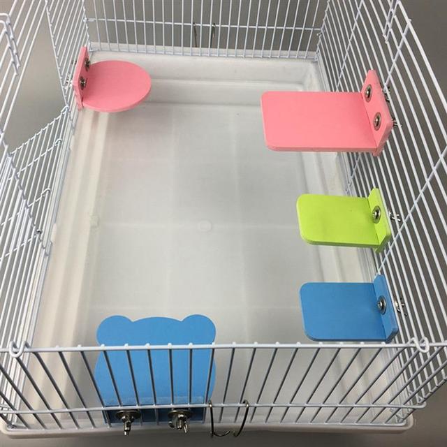 Platforma stojak zabawka dla hamsterów, odpinana szynszyla klatka, wisząca platforma, reszta dla małych zwierząt - Wianko - 8