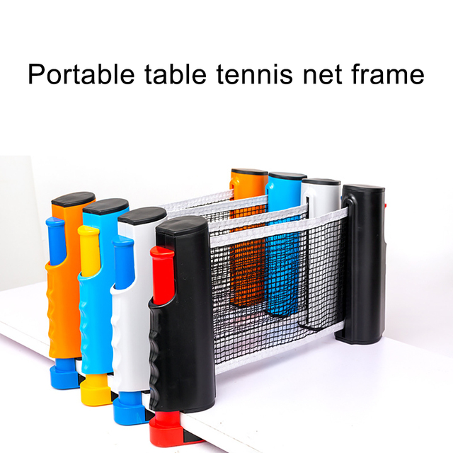Wysuwany stół do tenisa stołowego z przenośną siatką - kryty i odkryty, standardowy, dla dowolnych stołów - akcesoria sportowe - Wianko - 1