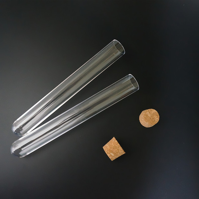 Probówka plastikowa okrągłodenna z korkiem 20x150mm (20 sztuk/partia) - do laboratorium szkolnego - Wianko - 2