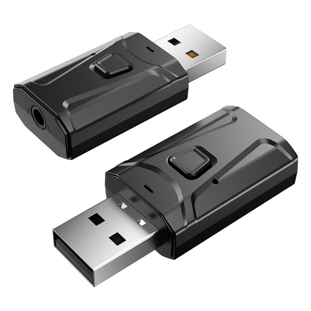Adapter bezprzewodowy Bluetooth USB 5.0 kompatybilny z komputerem stacjonarnym - Mini nadajnik odbiornik Bluetooth 3.5 mm dla muzyki - Wianko - 16