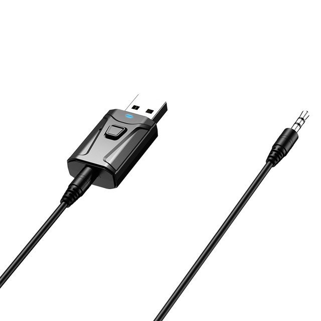 Adapter bezprzewodowy Bluetooth USB 5.0 kompatybilny z komputerem stacjonarnym - Mini nadajnik odbiornik Bluetooth 3.5 mm dla muzyki - Wianko - 20