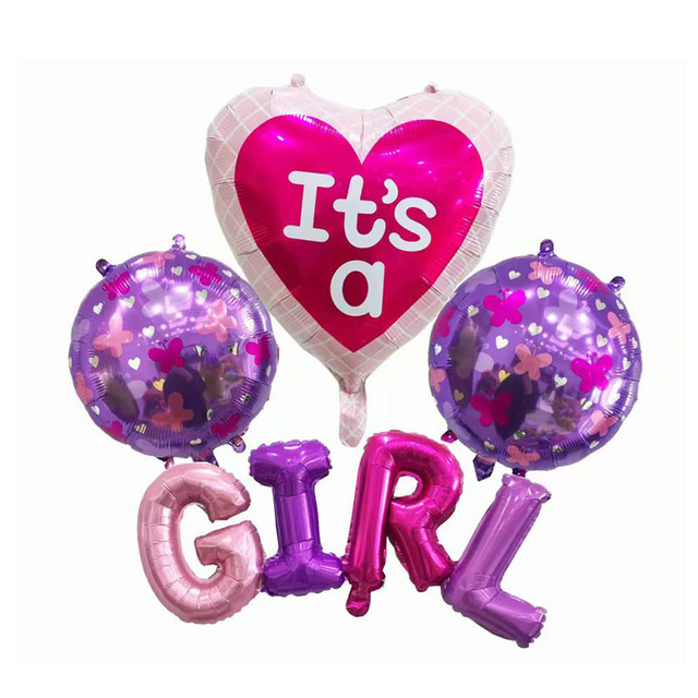 Foliowe balony dla dziewczynek - dekoracje na imprezę urodzinową i Baby Shower - Wianko - 10
