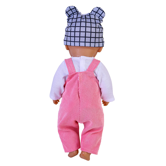 Modny garnitur z kapeluszem dla lalki 43 cm, pasujący do lalki amerykańskiej dziewczynki 18 cali - Wianko - 5