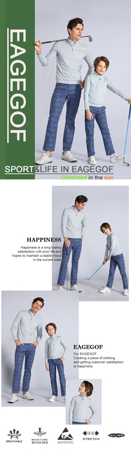 Męski sweter golfowy EAGEGOF jesienno-zimowy, długi rękaw, dla rodziców i dzieci, zamek błyskawiczny - Wianko - 3
