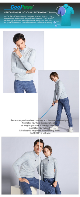 Męski sweter golfowy EAGEGOF jesienno-zimowy, długi rękaw, dla rodziców i dzieci, zamek błyskawiczny - Wianko - 4