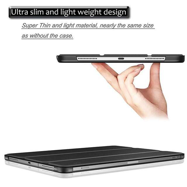 Pokrowiec na iPad Pro 11 (II generacja, 2020) z PU skóry, lekki, stojący, składany - Wianko - 8