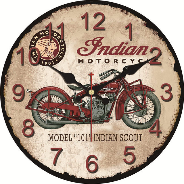 Zegar ścienny z kwiatowym wzorem, kolor czerwony, nowoczesny styl indyjski - Wianko - 3